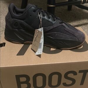Adidas Men's Black Boost Sneakers